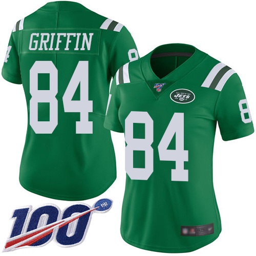 New York Jets Limited Green Women Ryan Griffin Jersey NFL Football 84 100th Season Rush Vapor Untouchable